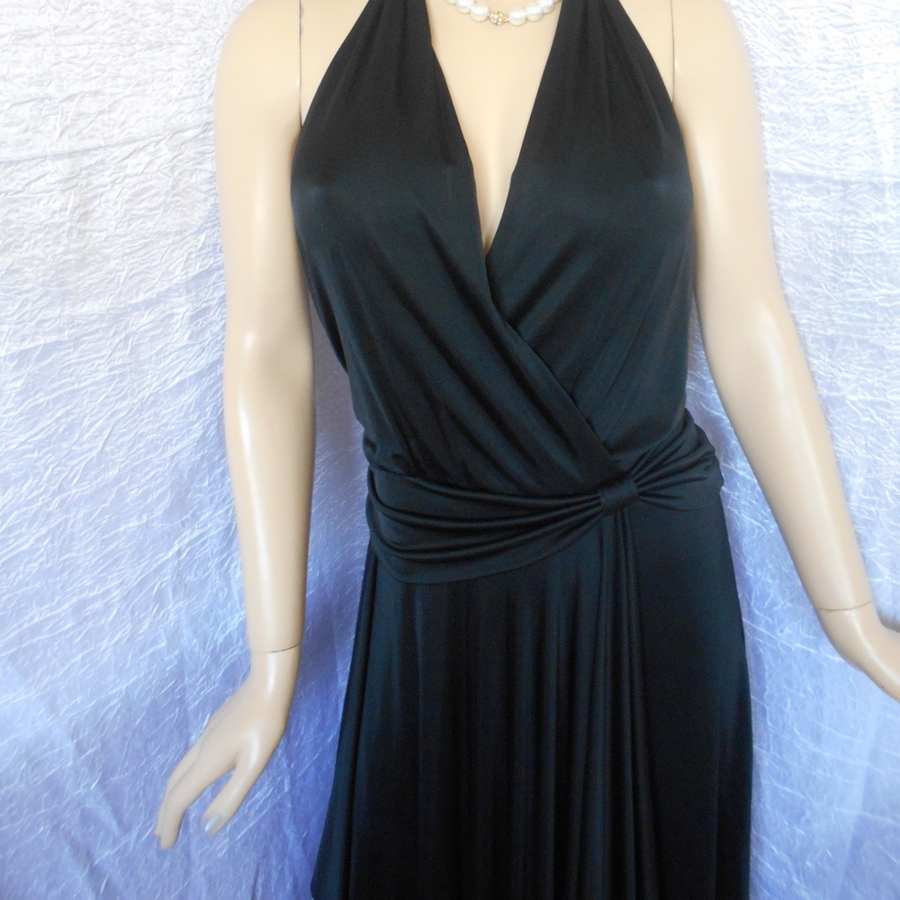 New BCBGMAXAZRIA Ivy Halter Maxi Dress Sz S - Picture 5 of 7